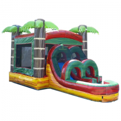 Lava Bounce House with Slide